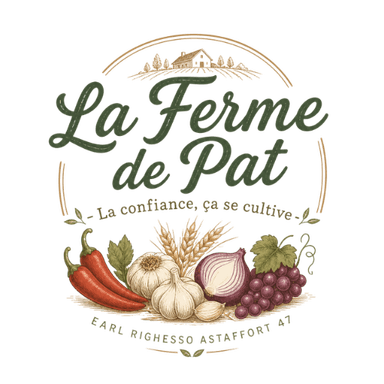 Logo La Ferme de Pat, Earl Righesso, La Popote à Pat